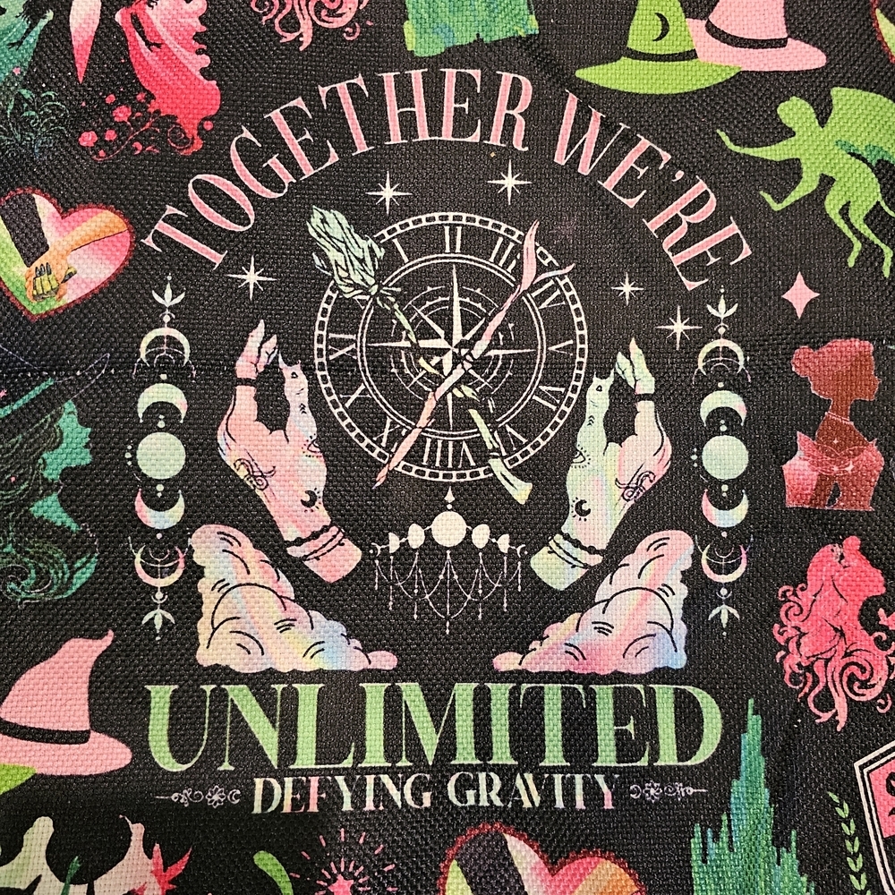 Colorful Canvas tote bag from the Musical Wicked